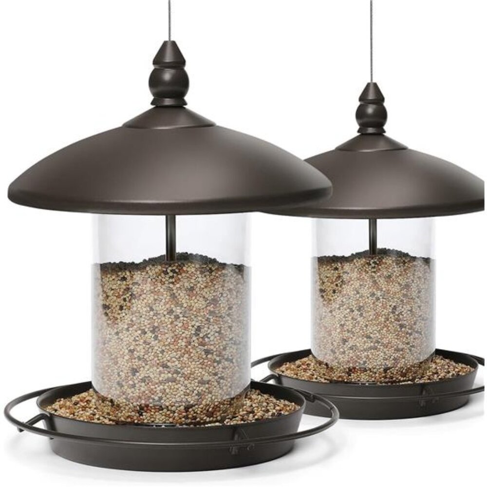 New Pack of 2 Bird Feeder for Backyard Birds. Bronze